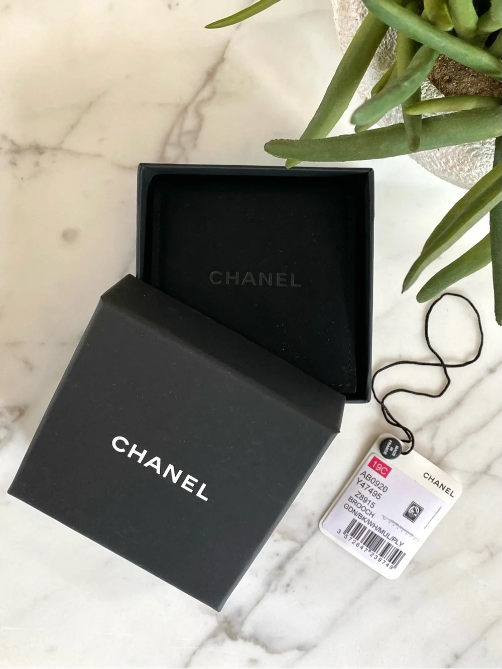 CHANEL - Enamel Coco Chanel Portrait Stamp-Style Brooch 2019